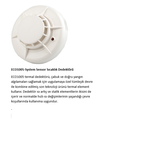 ECO1005 System Sensor Sıcaklık Dedektörü